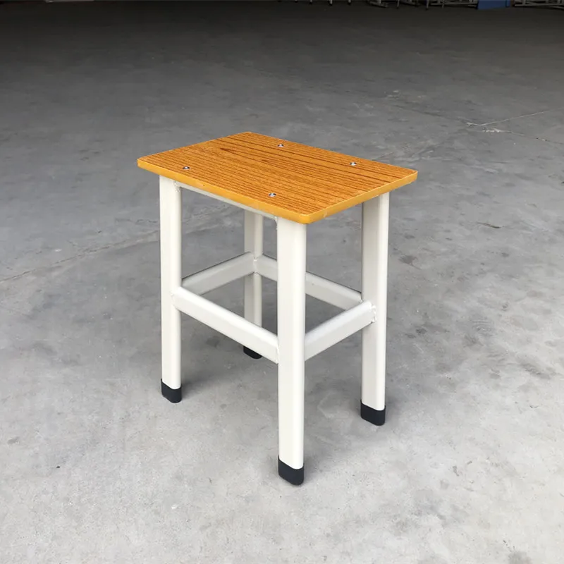 
New Custom Furniture School Stool Art Classroom Wooden Chair High Quality Rectangle Stable Student Chair 