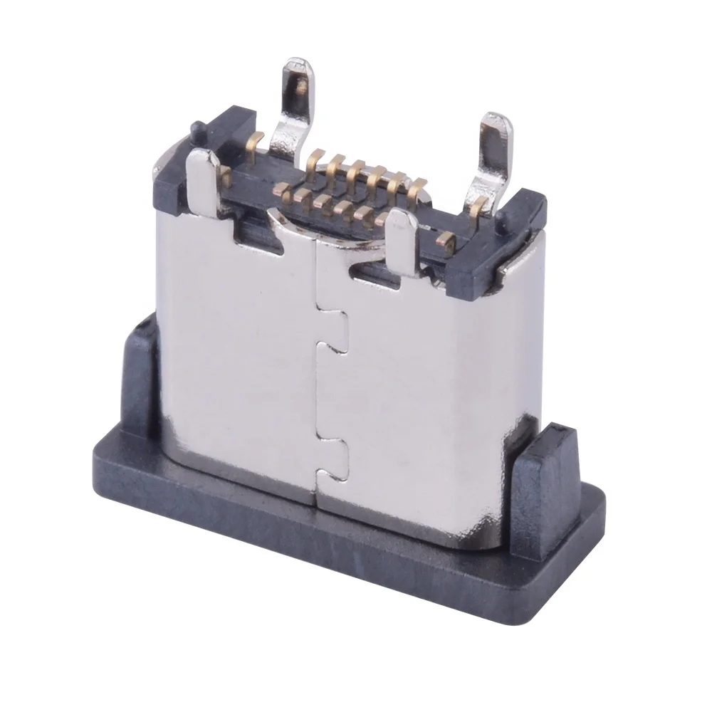 TYPE-C USB Jack female Connector c-type connector plug pcb 6 pin 24pin smt usb-c type c connector 16p usb c female usb connector