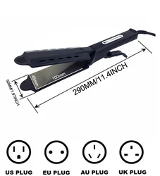 Wholesale Professional Hair Straightener Titanium Flat 2 in 1 Irons Wide Plate Electric Hair Straightener