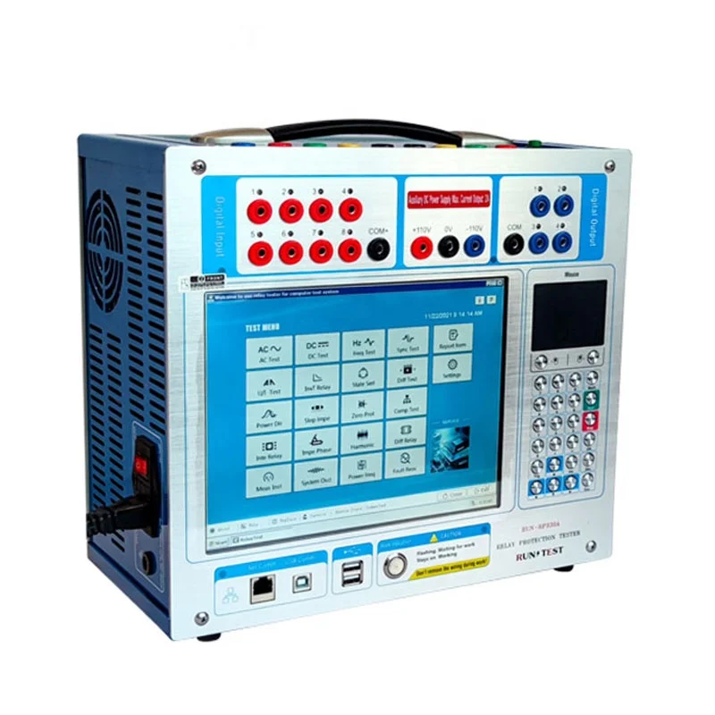Защитное реле тестового набора 3 фазы микрокомпьютер Электрический тестер защитного реле Высокая точность испытания реле