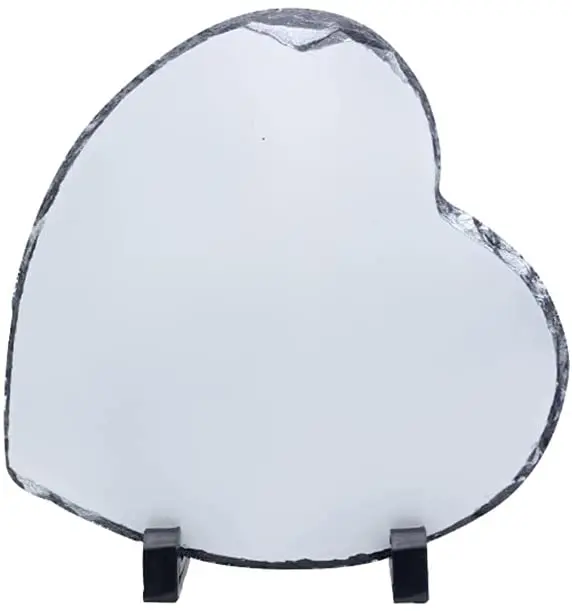 Home Decoration Sublimation stone Art Painted rock Photo Sublimation Blank sublimation rock Stone Slate Frame for valentines day