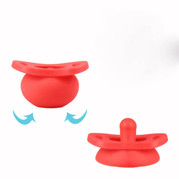 Wholesale BPA Free Safe Retractable Infant Nipple Baby Food Grade Silicone Pacifier with PP Box Standard Silicon Baby Eating 14g