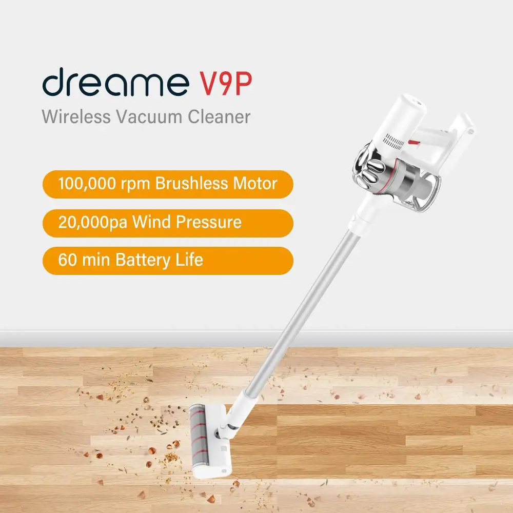 Best Sell Dreame V9P Multifunction Easy Home Wireless Portable Cordless Stick Handheld Cyclone Vacuum Cleaner Low Price