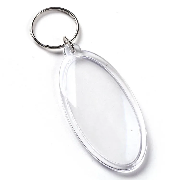 Clear Key Holder Beer Opener Plastic Multi Tool Keyring Promotion Insert Photo Transparent Acrylic Bottle Opener Keychain