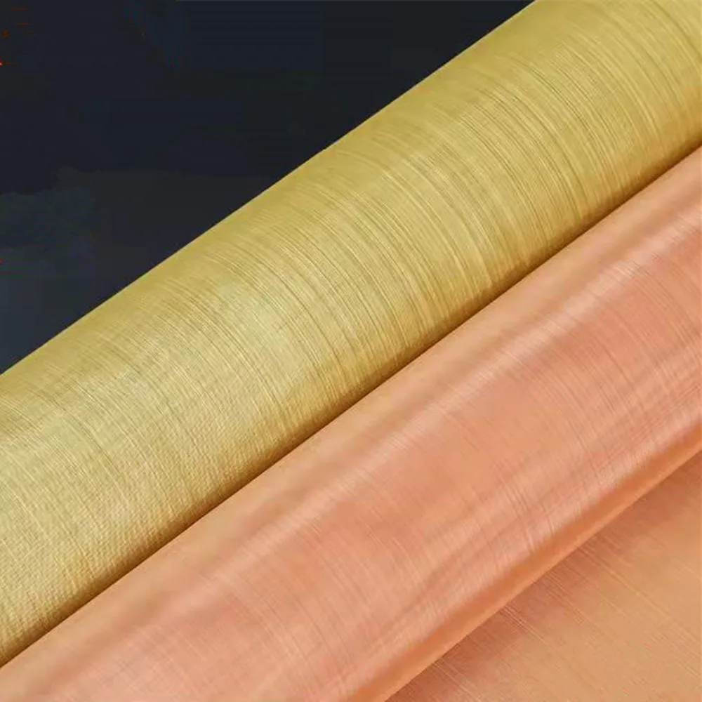 Pure copper h65 shielding net ultra fine 18 24 50 150 250 mesh brass woven cloth wire mesh screen for filter
