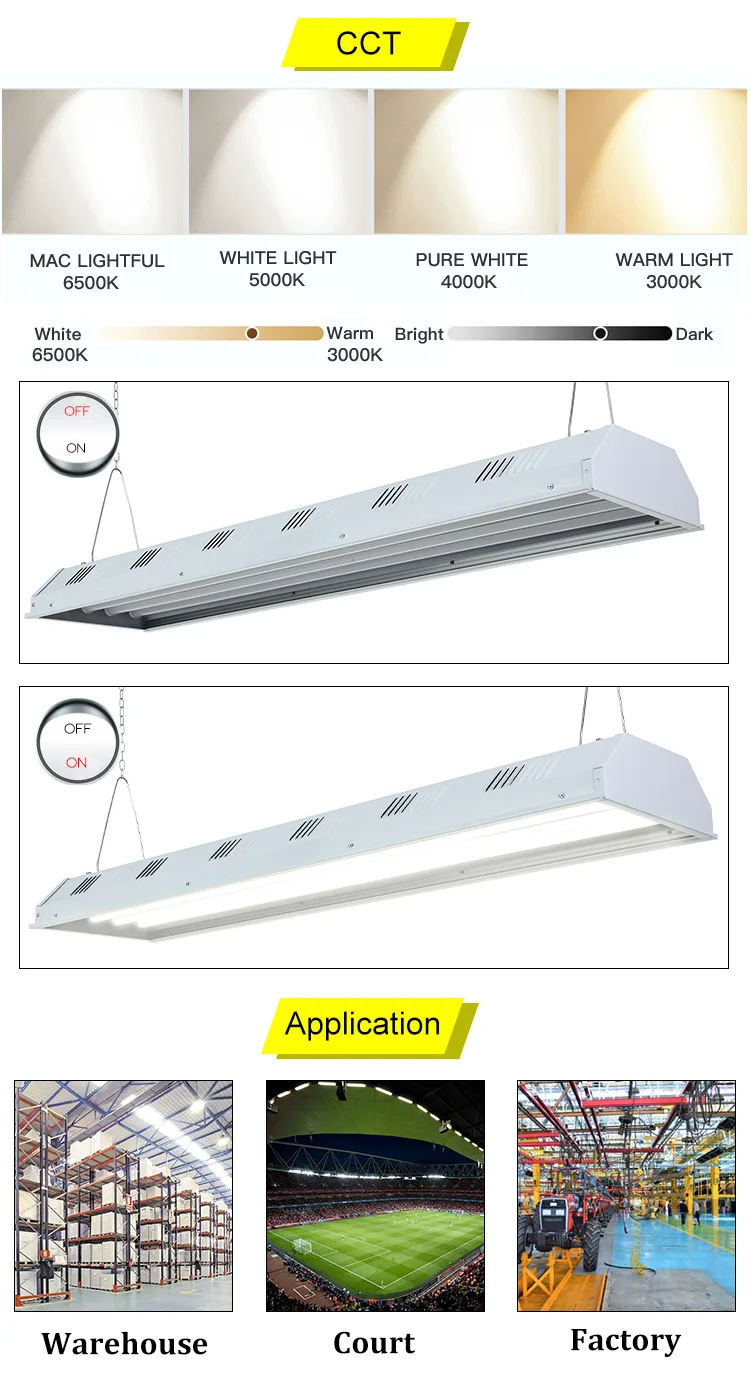 OGJG 120W 240W 300W High Lumens Gymnasium Workshop LED High Bay Light
