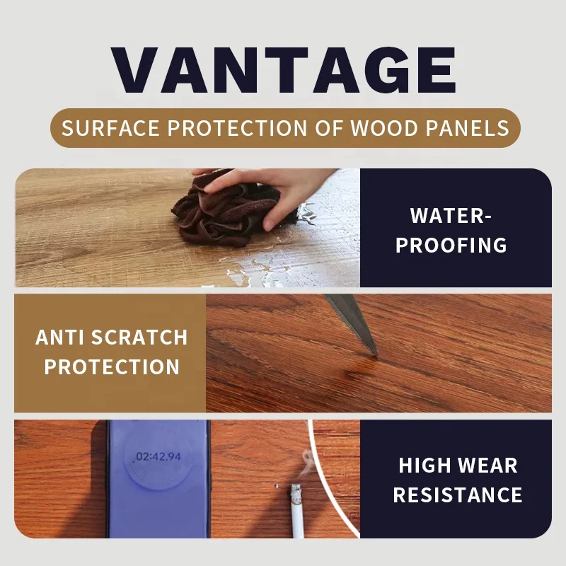 Eco forest 1220*200*8mm chestnut clolr terrace waterproof wood flooring floor engineered laminate indoor for house