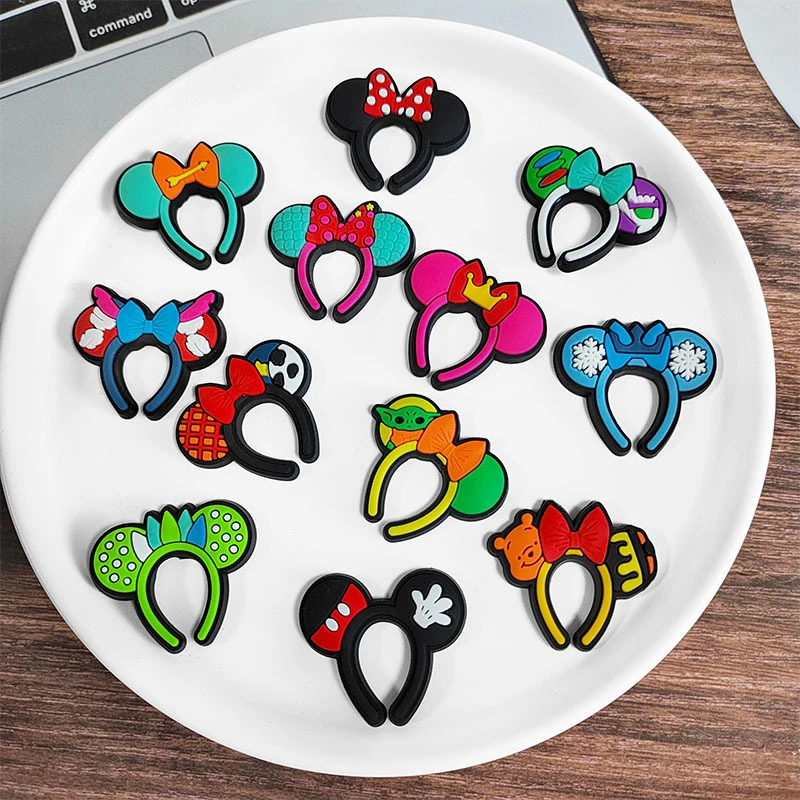 New Arrival Anime Cartoon Minnie Mouse Butterflies Croc Shoe Charms Crock Charms for Croc Shoe Decoration Wholesale