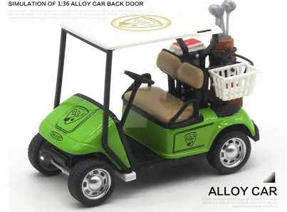 1:36 Mini Golf Cart Model Toy,  Metal Pull Back Action Cart Toys for Boys Girls