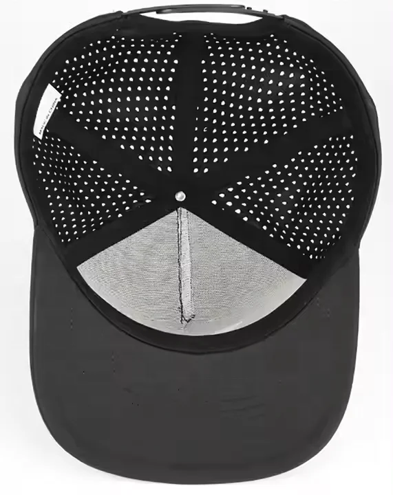 custom mens Laser Cut Hole Sweat Waterproof TPU 3D raised print printing Float 5 panel Golf snap back Snapback Caps Hats for men