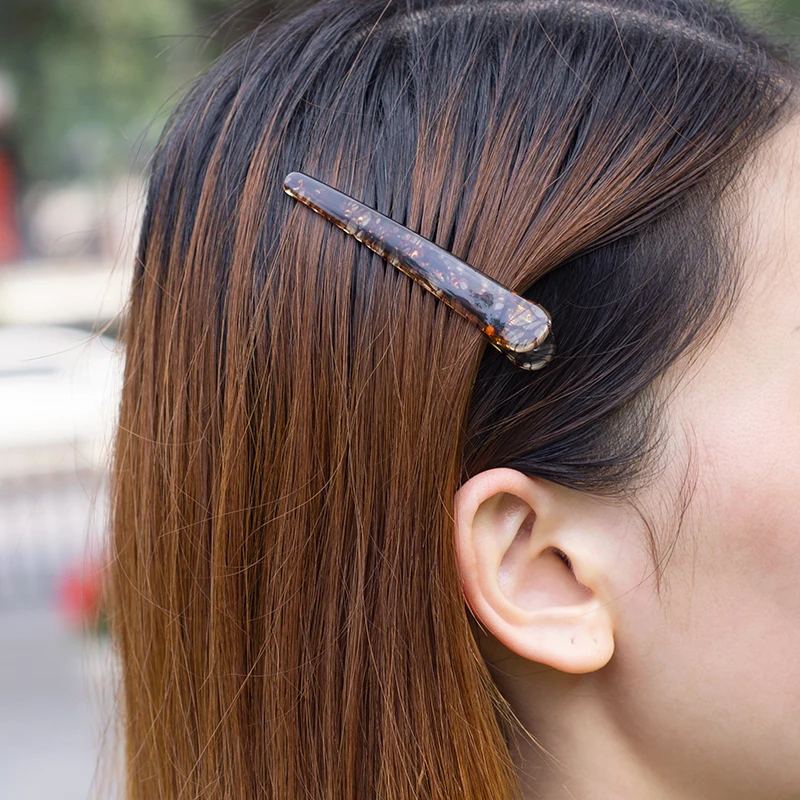 Artstar Plastic 12cm 9cm 7cm big mini crystal Clear Gril crocodile Alligator Hair Clips Hairpin for hair with Lines Spots