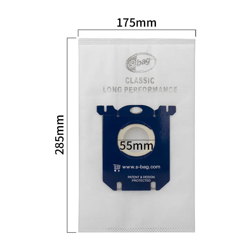 Non-Woven Dust Bag Vacuum Cleaner Parts for Philipss Electrolux S-bag FC8021 FC8202 HR8375 EL202G FC8220 FC9803