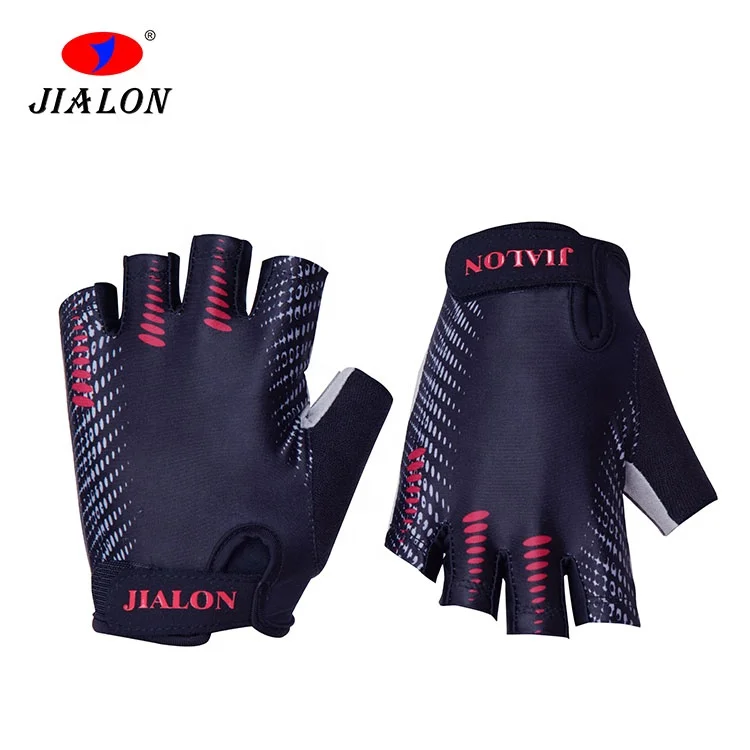Breathable Gel Pad Half Finger Bicycle Bike Hand Fingerless Cycling Gloves with Shock-absorbing