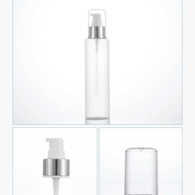 150ml lotion pump bottle frosted foam cleanser pump bottle for face wash/skin care/cosmetic 150ml round lotion bottle with cap