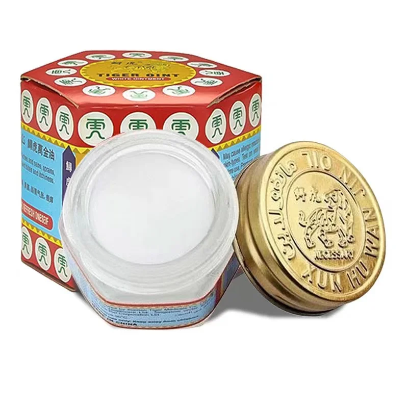100% Original Red White Tiger Balm Ointment Pain Relief Muscle Stomachache Massage Rub Muscular Tigersbalm  pain relief