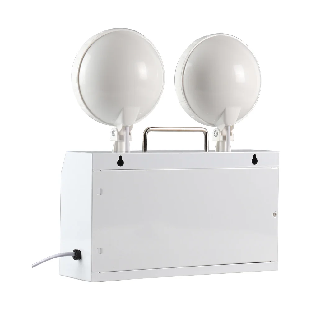 2x2W High Brightness LED Emergency Lamp Battery Rechargeable Two Spot Emergency Lights