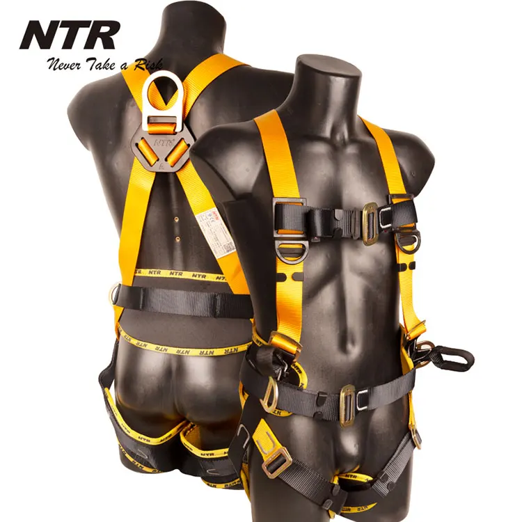 Full Body Standard Construction Safety Harness Fall Protection Universal Harnesses for Working Roofing Climbing