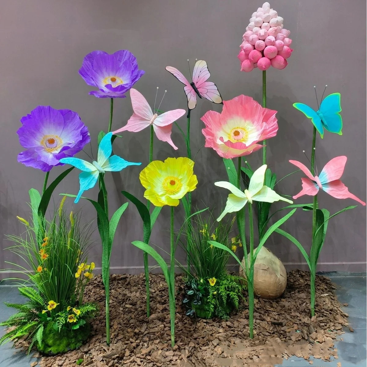 E232 Hot Giant Poppy Artificial Flowers Wedding Decoration Festival Supplies Party Shopping Mall Photo Props Window Display Gift