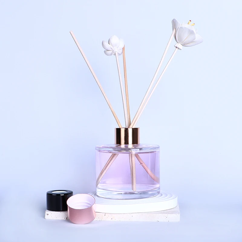 RTS  stock item cheap price empty custom reed diffuser aroma glass  bottles and packaging with cane
