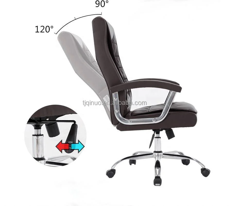 Manufacturer home office furniture luxury PU leather foldable  high boss office chair