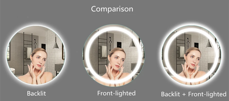 Hot sale Wall Decorative Full Length Mirror For Home Hotel Led Mirror Luxury Smart Customized Switch