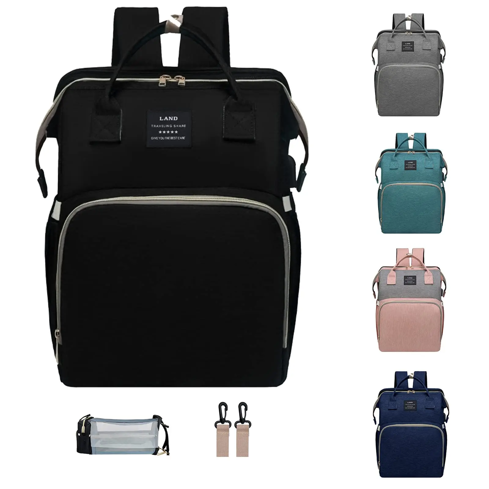Excellent Oxford Design Diaper Genie Refill Bags Baby Diaper Bag Backpack Diaper Bag with Changing Station For Maternity Mothers