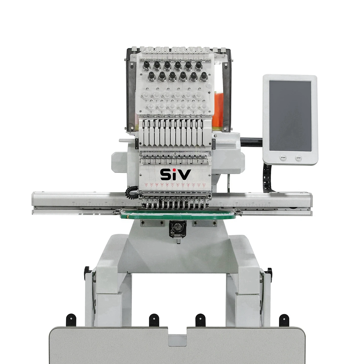 Commercial Home Use Embroidery Machine Computer Embroidery Sewing Machine 1 Head Flat Embroidery Machine