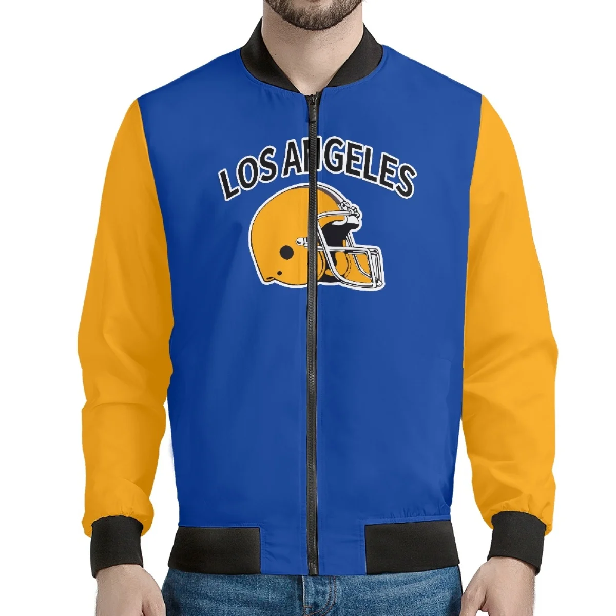 Custom San Francisco Football Team Print Loose Jacket Sublimation America 32 Football Team Number Polyester Jacket