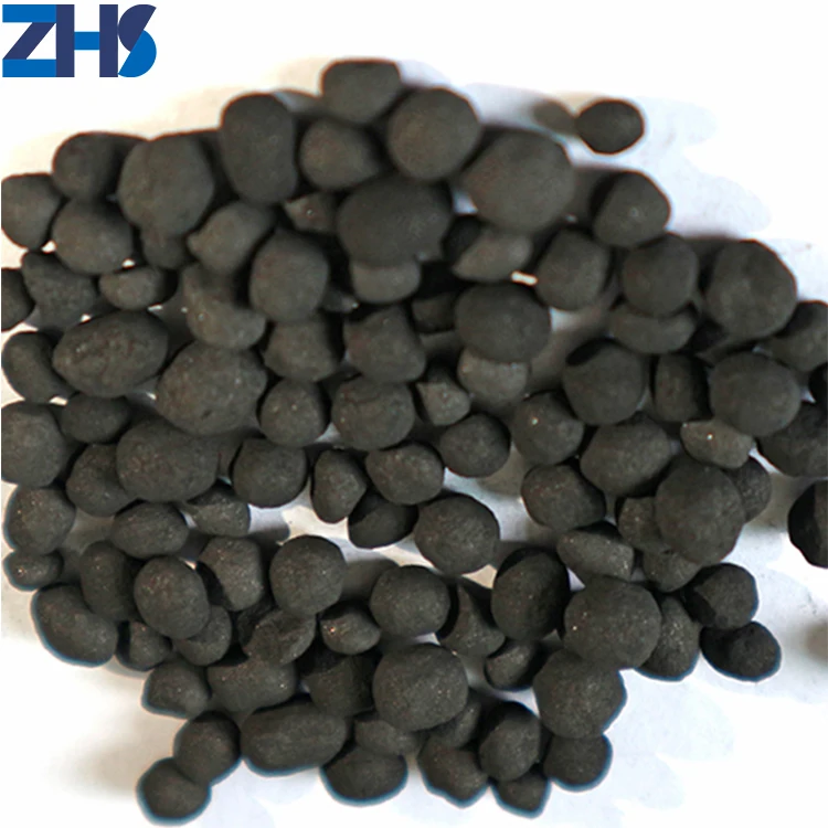 China ZHS factory OEM 800-1100mg/g high iodine activated carbon coconut shell ball for harmful gases