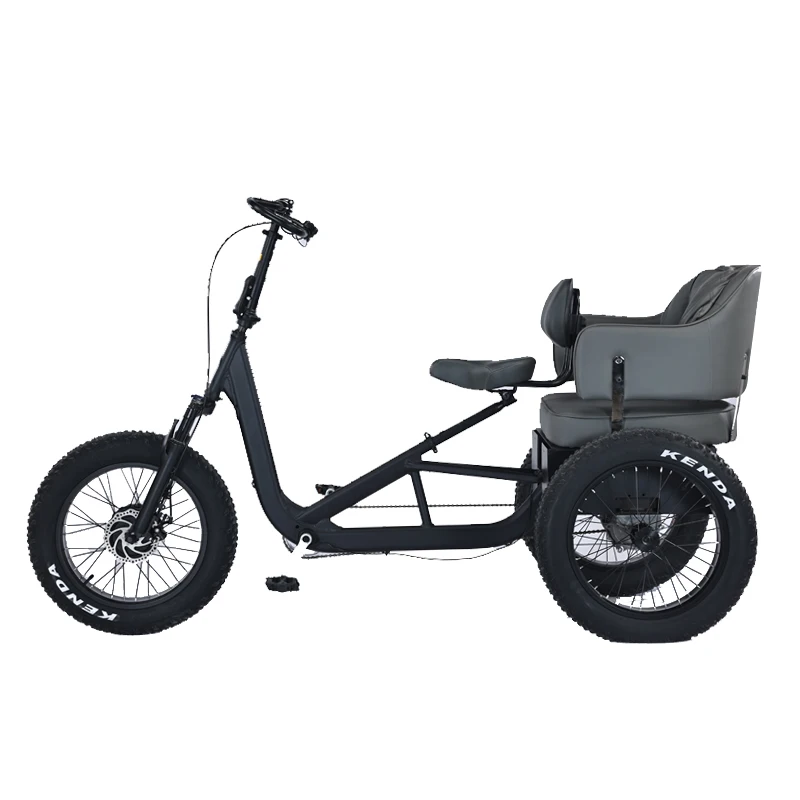Aluminum Alloy Frame 20*4.0 60V ebike electric bike 3 wheel e scooter electric tricycle bicycle
