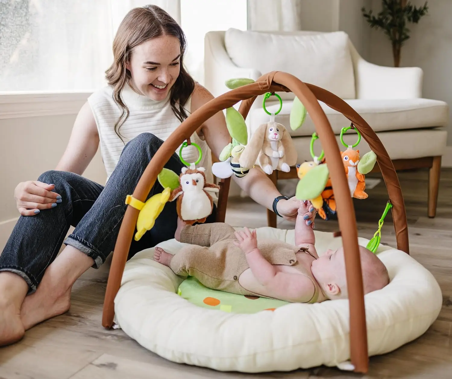 Close to Nature Baby Essential Play Mat Activity Gym Two Little Feet Innovative Super Thick Padded Super Comfort Mat Lounger