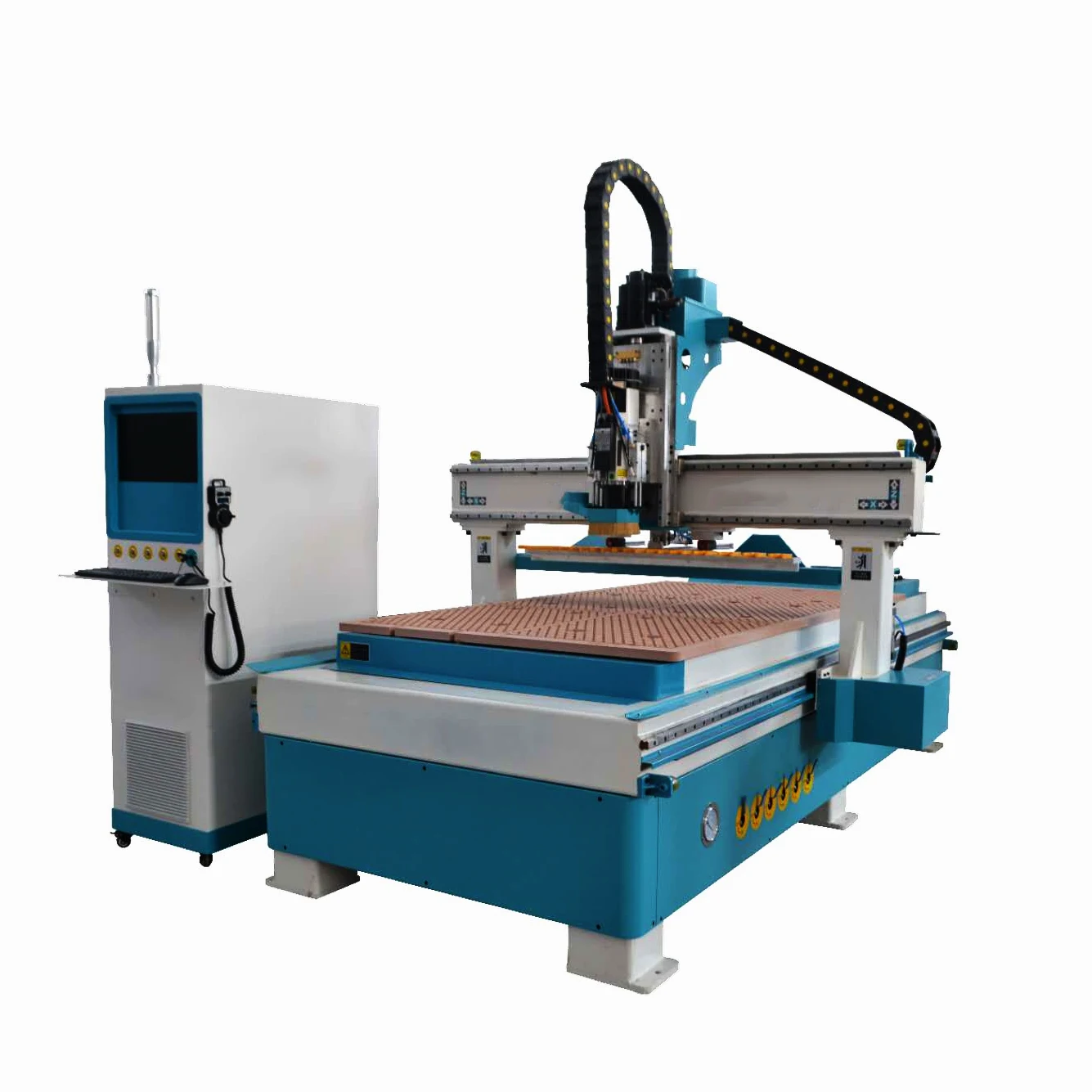  1300*2500mm 4**8ft Automatic tool change ATC 1325 1530 2030 CNC Couter Machine with 8 Tools for Furniture Cutting