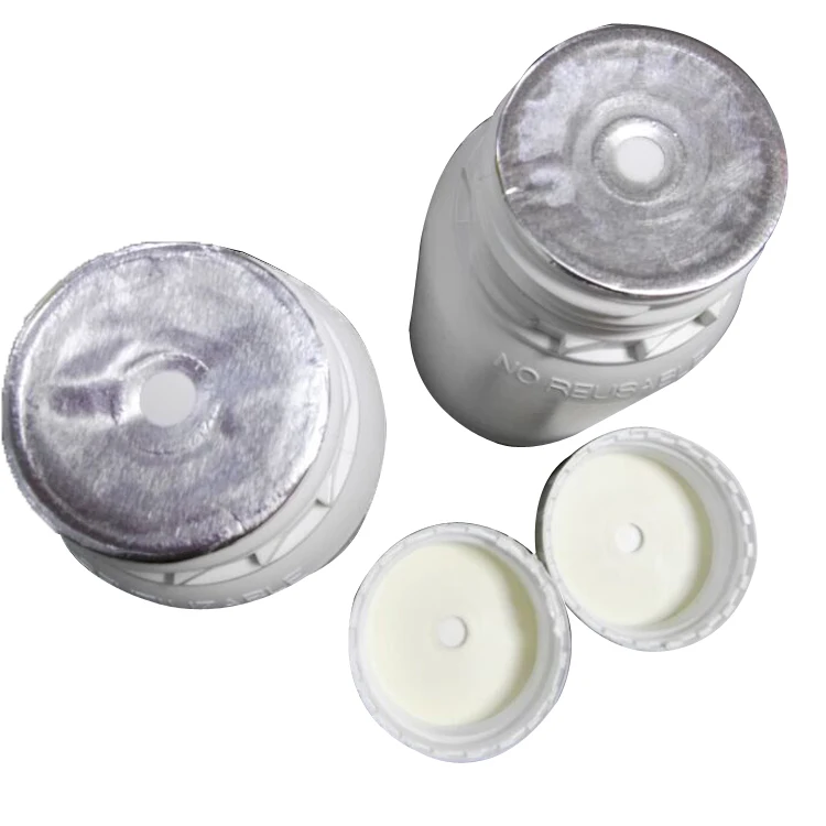 customized waterproof cosmetic jar airflow aluminum foil induction PE vent liner
