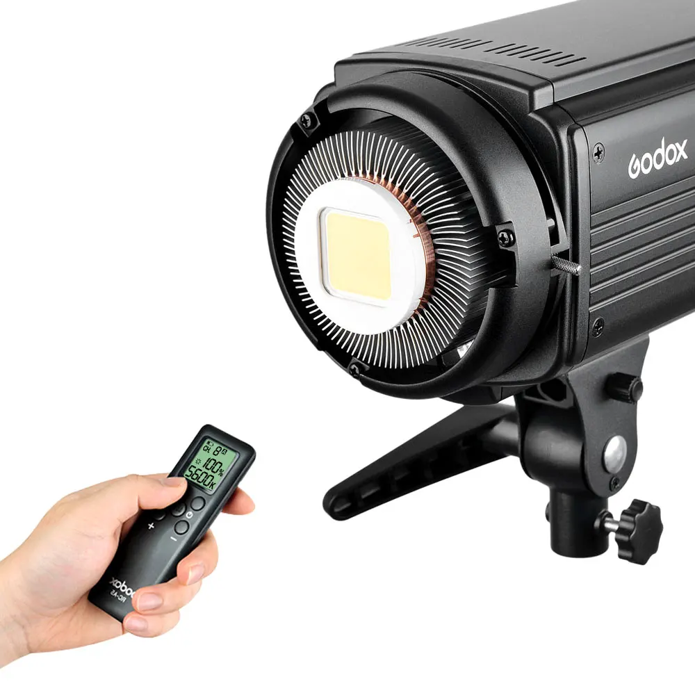 600W Godox SL-200W 3x 200w Continuous Light Studio LED Light With Soft box Stand Honeycomb Grid Boom Arm