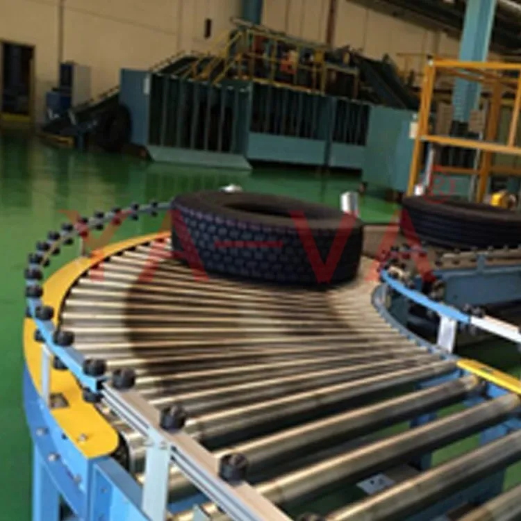 Моторизованный роликовый конвейер для переноса поддонов