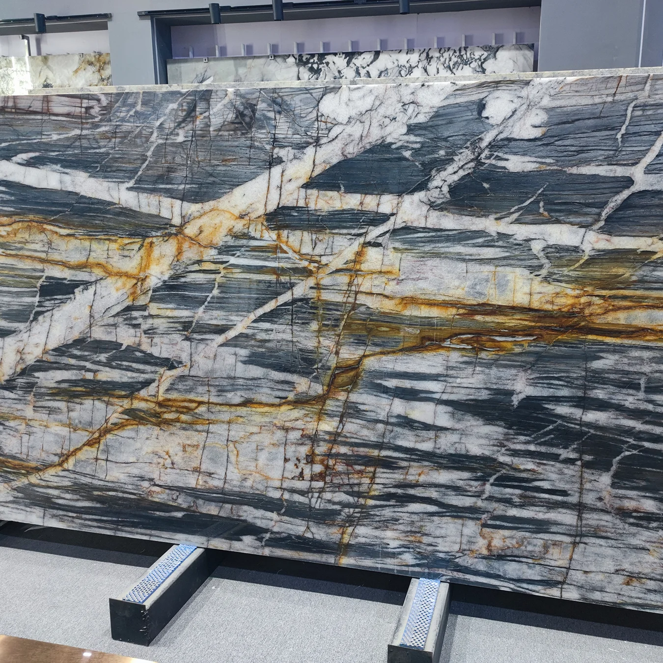 Роскошный мраморный стол Ambilight Черное золото цена подставки под мрамор