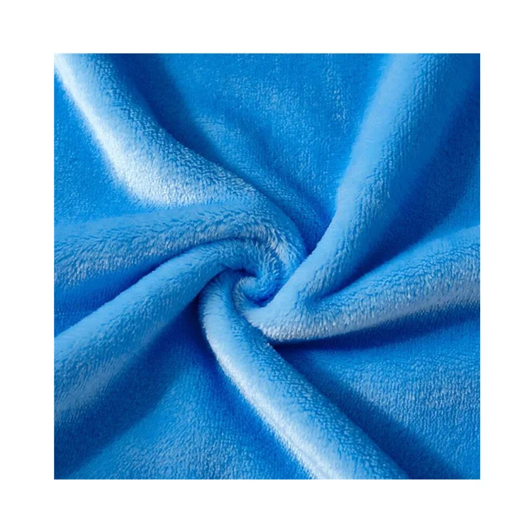
Wholesale 100% Polyester Customized Embossed Flannel Fabric Soft Warm For Home Textile 