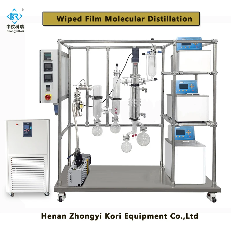 Wiper film distillation
