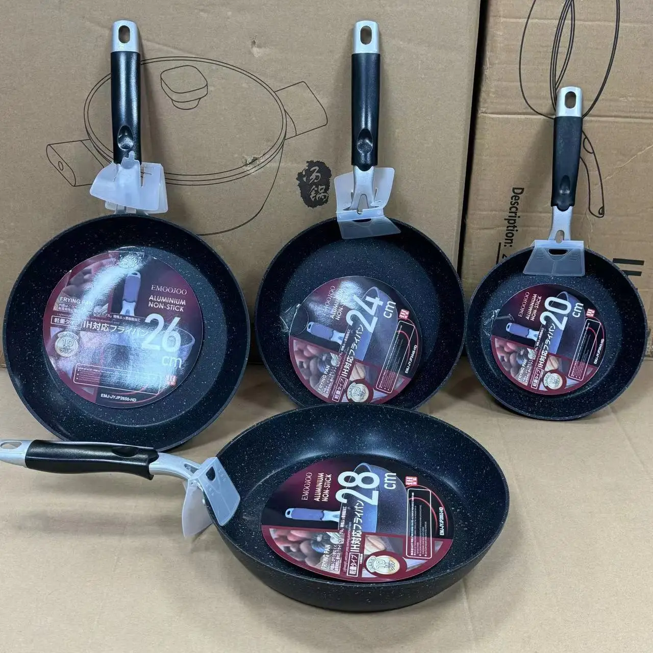 Induction Aluminium Frying Pan Maifan Stone Coating Non Stick Commercial Small-rectangular Aluminium Roasting Frying Foil Pan