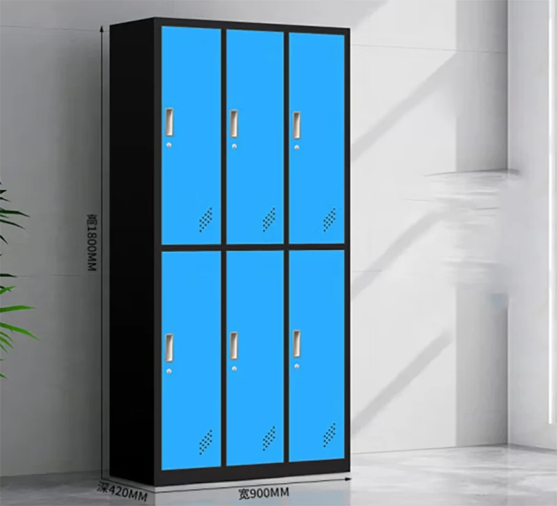 Cheap Price vSteel Closet Locker  metal wardrobe for clothes With 6 Door