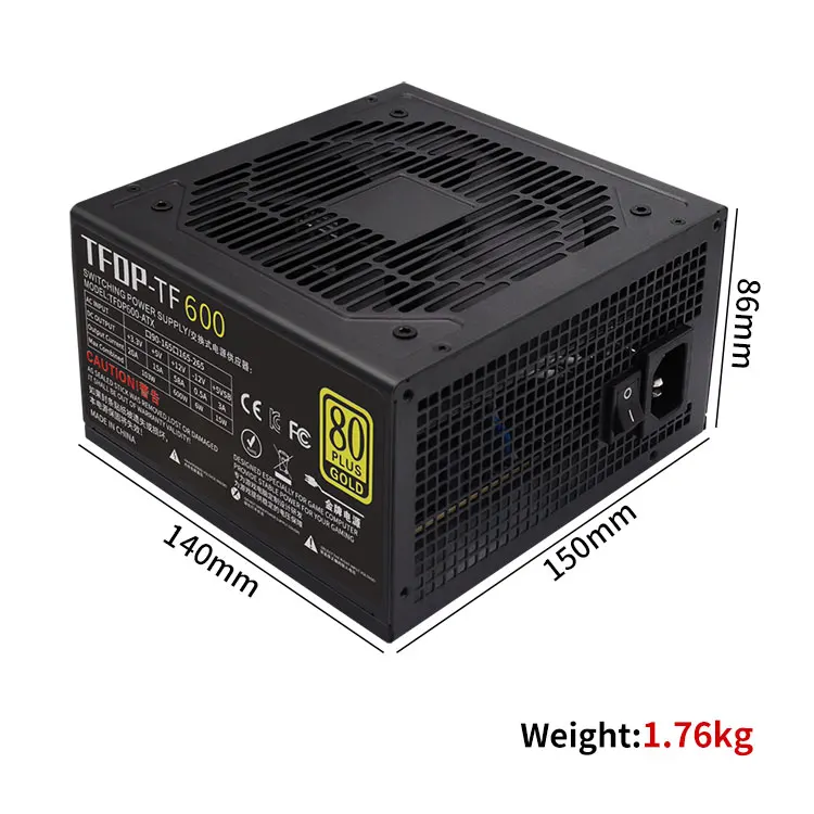 TFDP OEM Atx Power Supply 500w 600w 700w 800w PSU 80 Plus power supply  For Desktop Pc Case