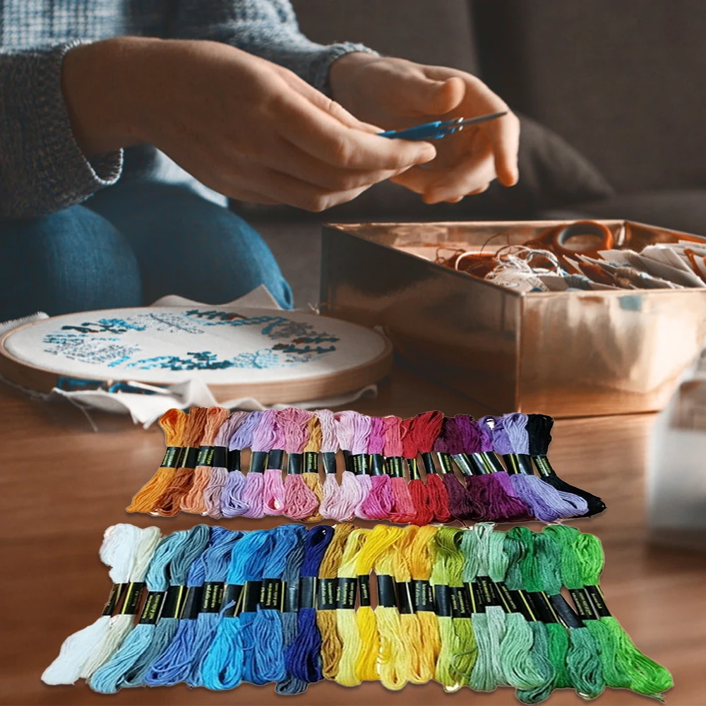 NEW Hot Sale Colorful Cotton Embroidery Thread Embroidery Floss Skeins for Anchor Thread Craft Projects