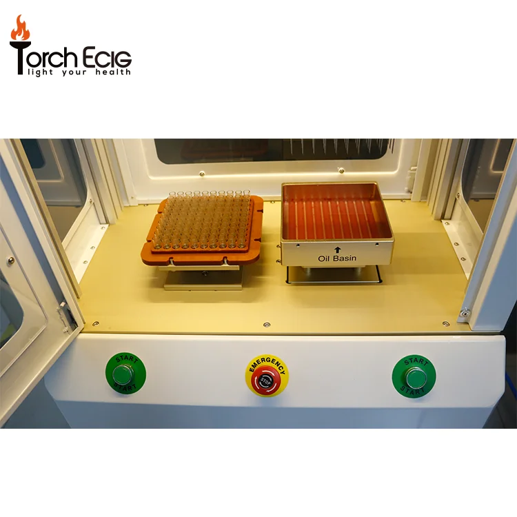 
Automatic 100pcs/times vape pen cartridge thc cbd oil 510 cartridge filling machine 