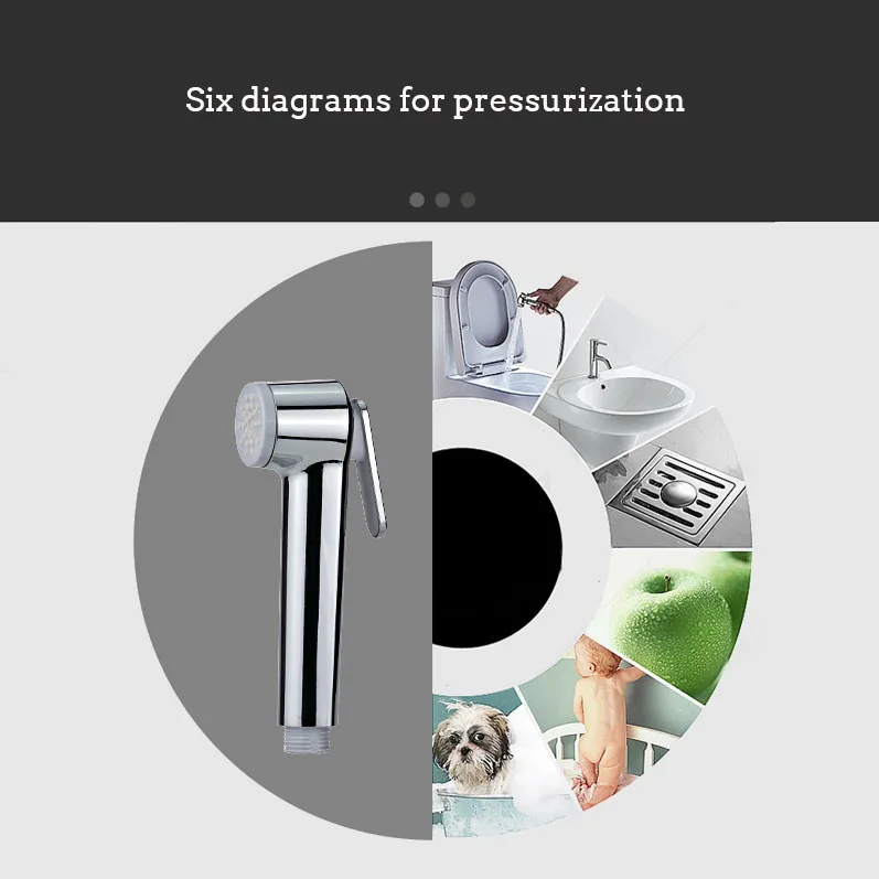 Various colors Muslim shattaf Modern black ABS Hand Held Muslim Shower Shattaf Bidet Sprayer Toilet Spray