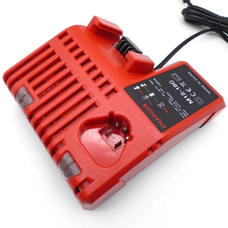 replacement 12V 14.4V 18V lithium rechargeable battery charger for milwaukee M12 M18 power tool