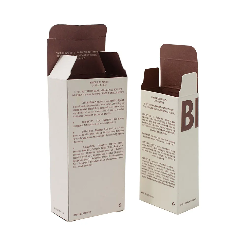 Custom Biodegradable Gift Box Double-sided Printing Small Color Card Box Product Packaging Paper Box Packaging for Cosmetics