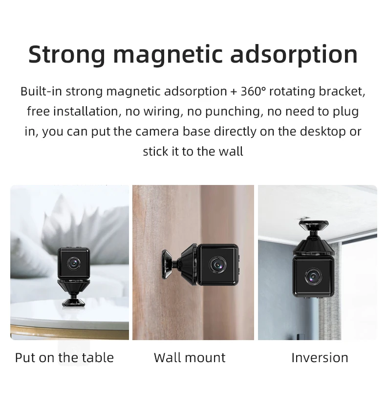 HD 1080P/4K Mini Camera IP WIFI Sensor With 1000mAh Battery Night Motion DVR Micro Webcam Sport DV Video Recorder Small Ca