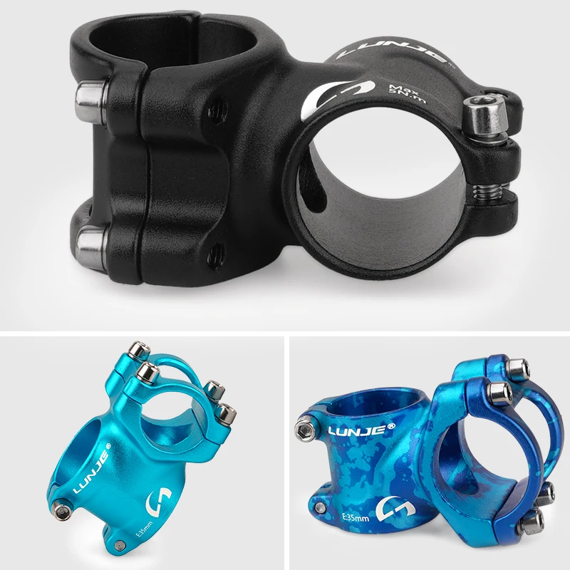 LUNJE MTB New Stem 35mm Dh Am Enduro Stem Cnc High-Strength Mountain Bike Power Stem 31.8/25.4*35mm Bicycle Parts