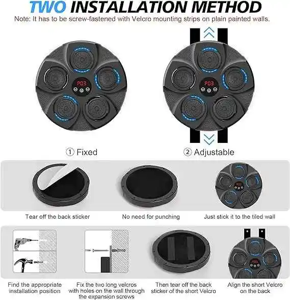 New Music Boxing Machine Smart Bluetooth Boxing Wall Target Boxing Reaction Trainer Home Fitness equipment