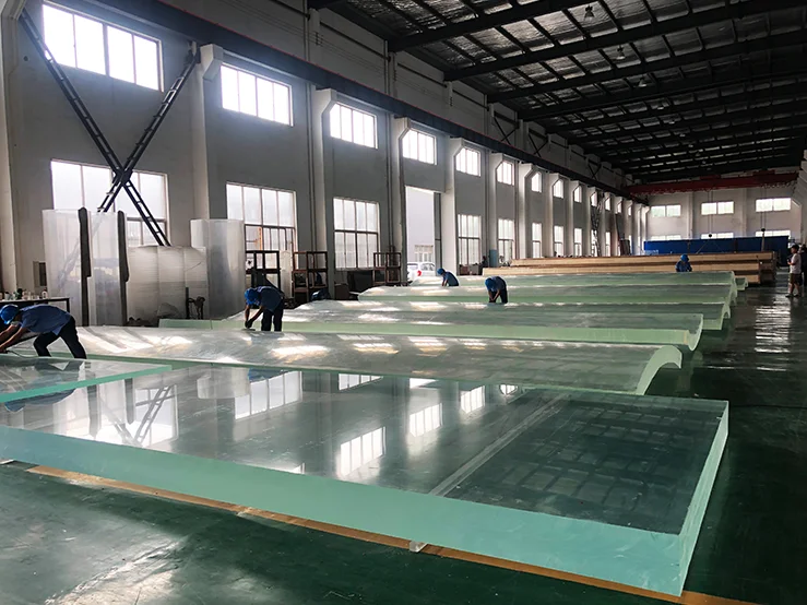 Cylindrical large commercial acrylic fish tanks aquarium wholesale acrylic sheet suitable for tunnel aquarium